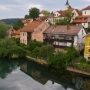 Novo Mesto seen from the bridge